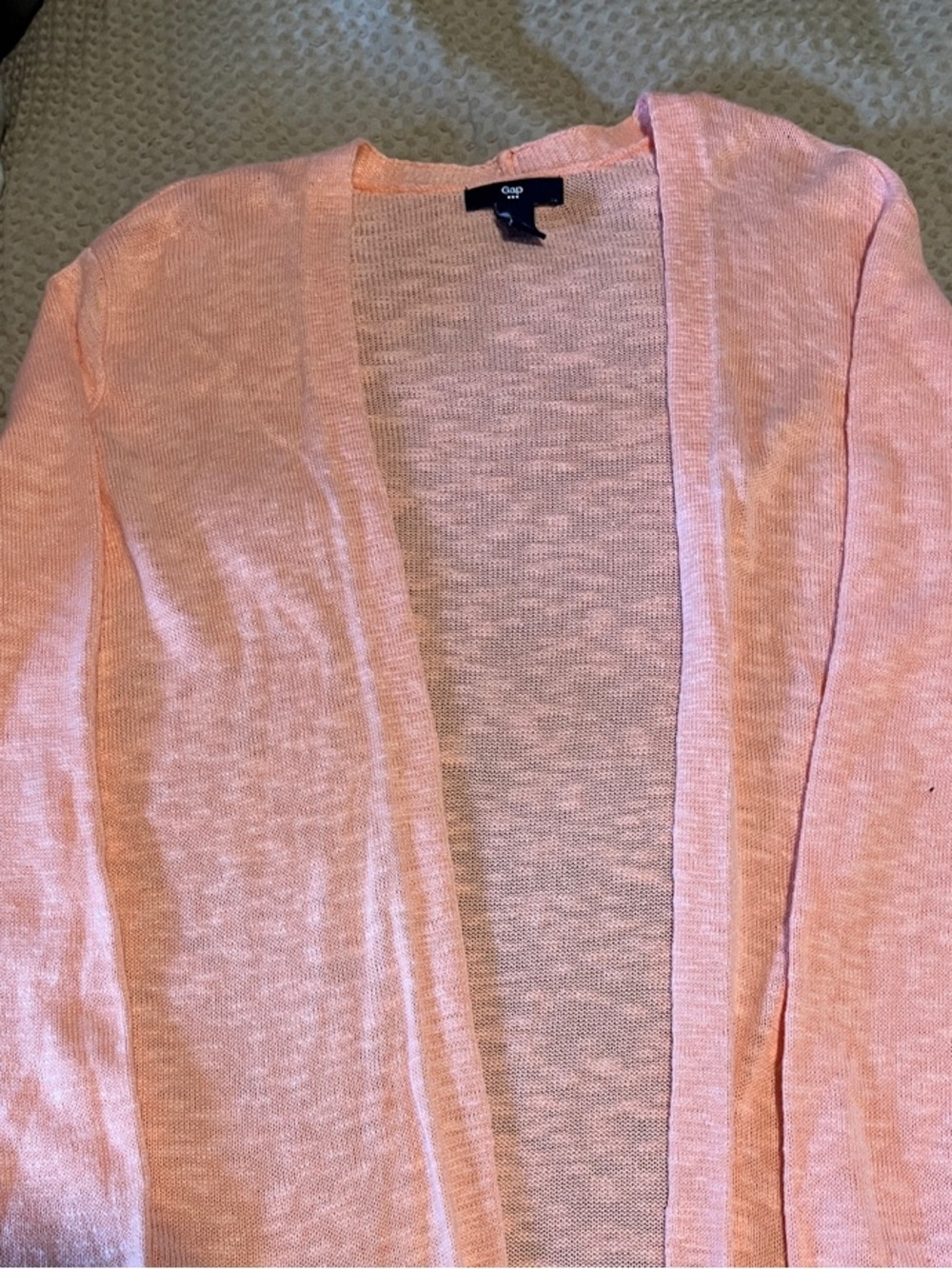 GAP Light Pink Open-Front Women's Cardigan